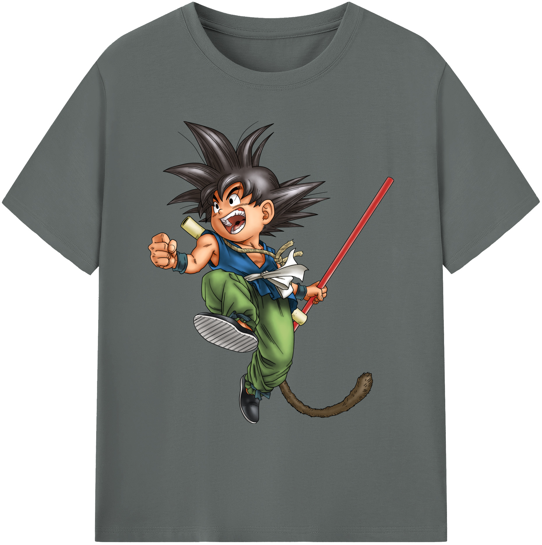 （画像用） ドラゴンボール 孫悟空（そん ごくう）Son Goku カカロット DRAGON BALL Kakarotto 綿100％ メンズ半袖Tシャツ｜肌触りやわらか＆通気性